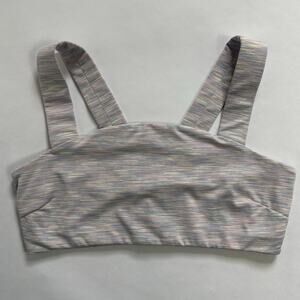 Outdoor Voices Free Form Sports Bra Womens Large Bandeau Super Bloom Lavender